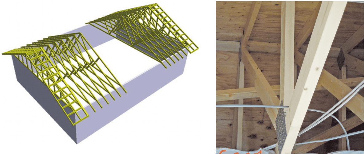 トラス屋根の説明図